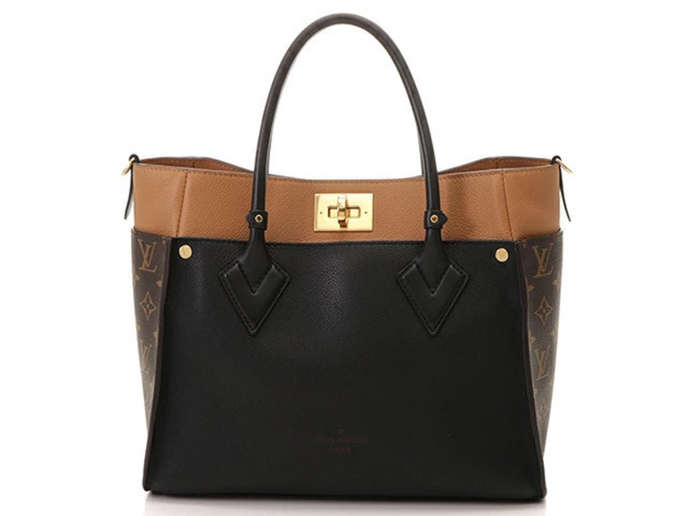 Louis Vuitton Handbag On My Side Taurillon Noir Black Monogram